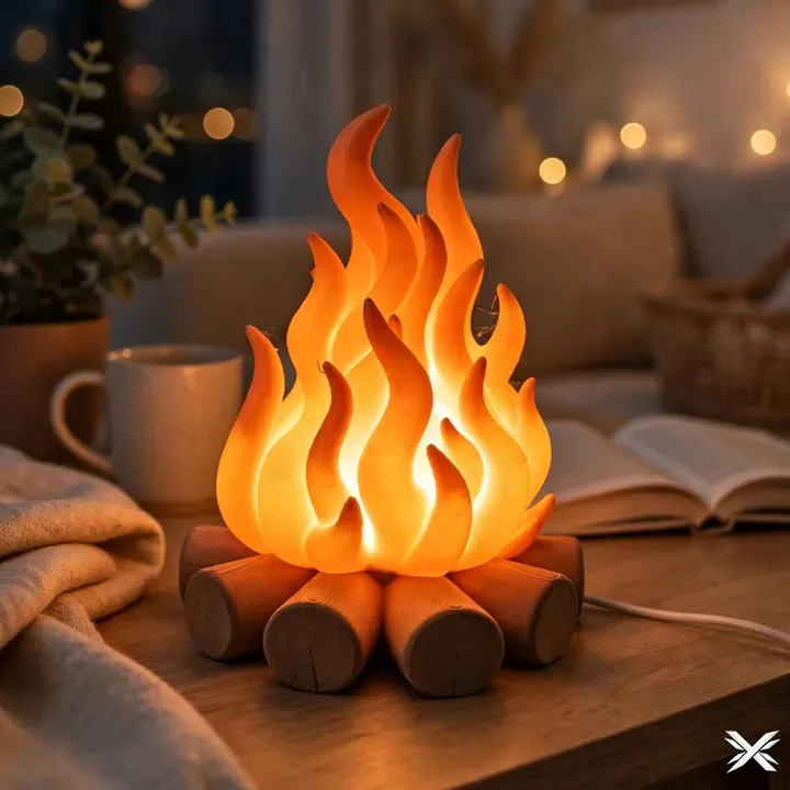 Campfire night lamp – NexGLab 3D